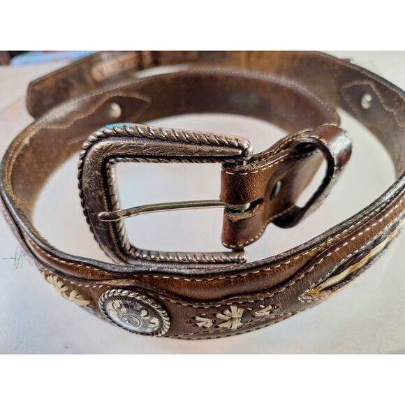 Justin vinatge leather belt main image 8